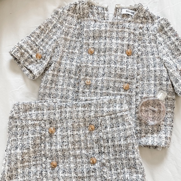 Vici Priscilla Tweed Matching Top & Skirt - Picture 4 of 16